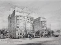 Drawing of the future Eye Institute, c. 1931